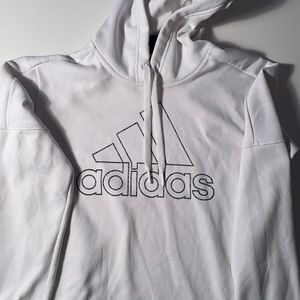 White Adidas hoodie